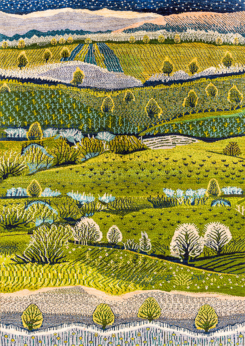 Impressionist Landscapes of my Fatherland 21 Naïve Abstract Landscapes Collection ZSFG 176 x 247cm