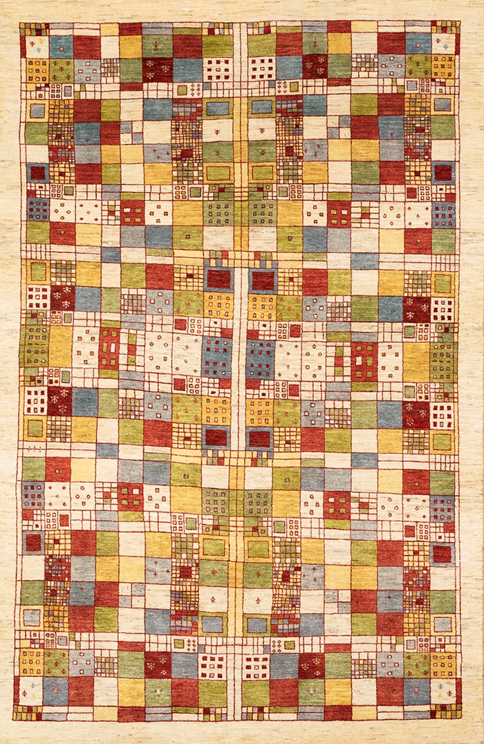 Arts Crafts Squares Revisited Gabbehs Geometric 193 x 284cm Kopie