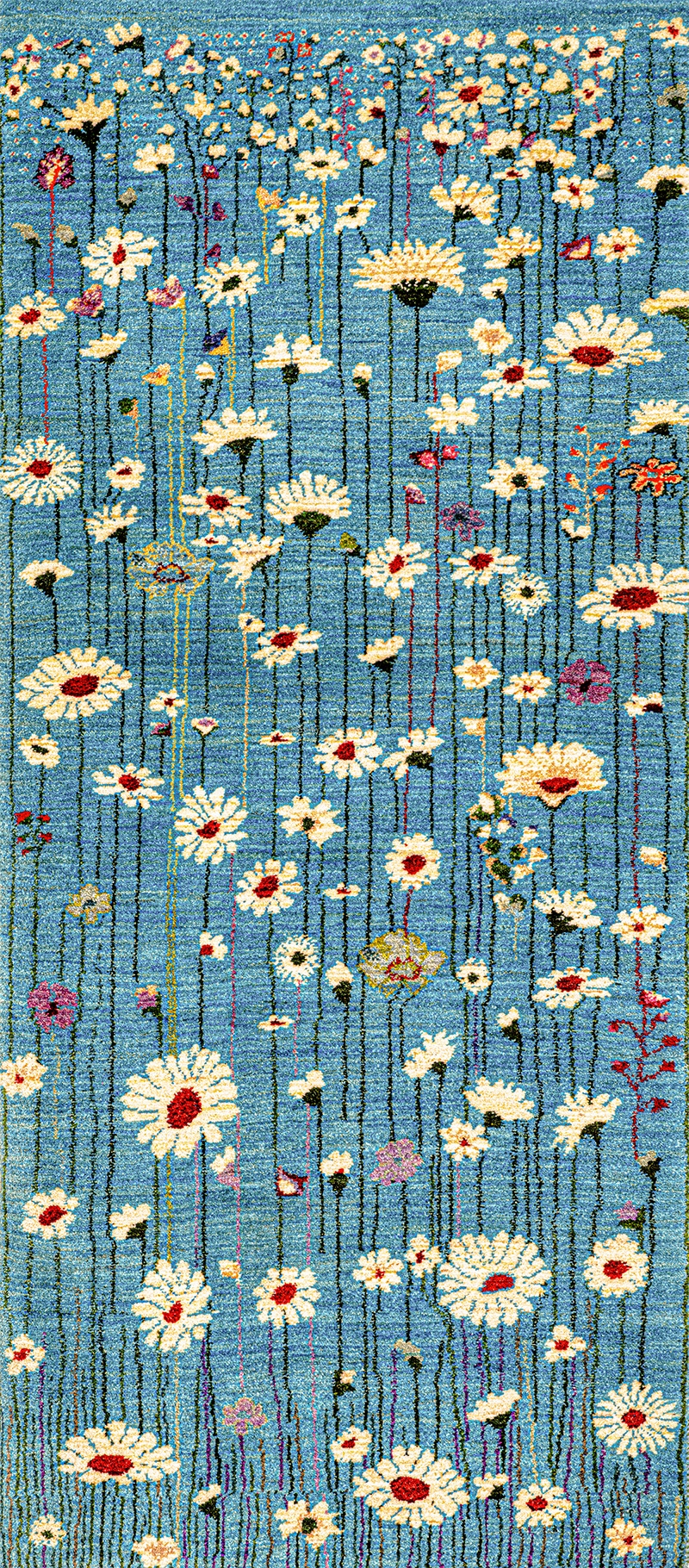 Flower Meadow long rug 1 Zollanvari Studio Zollanvari Super Fine Gabbeh 86 x 194cm Kopie