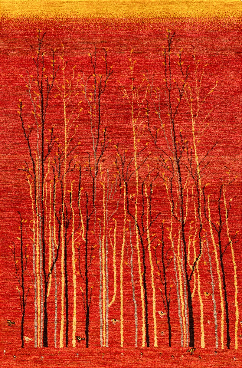 Abstract Autumnal Arboretum 1 Abstract Trees ZSFG 121 x 183cm