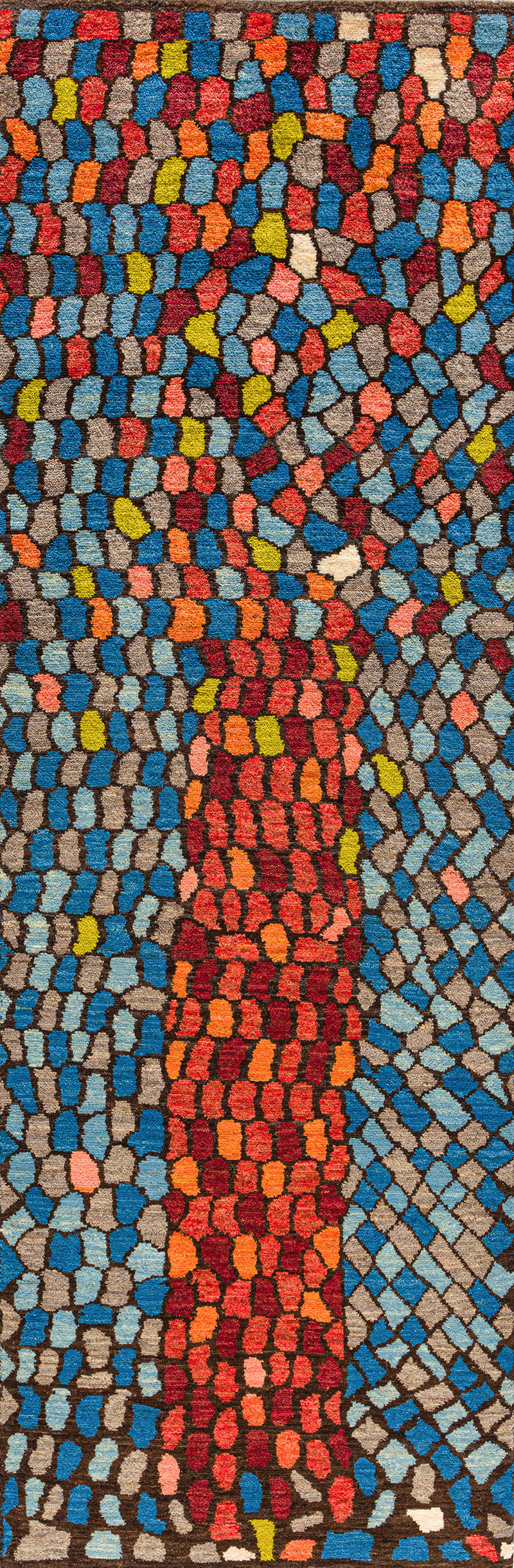 Abstract Cypress Tree of Life runner 2 Mosaic Collection ZSFG 81 x 246cm