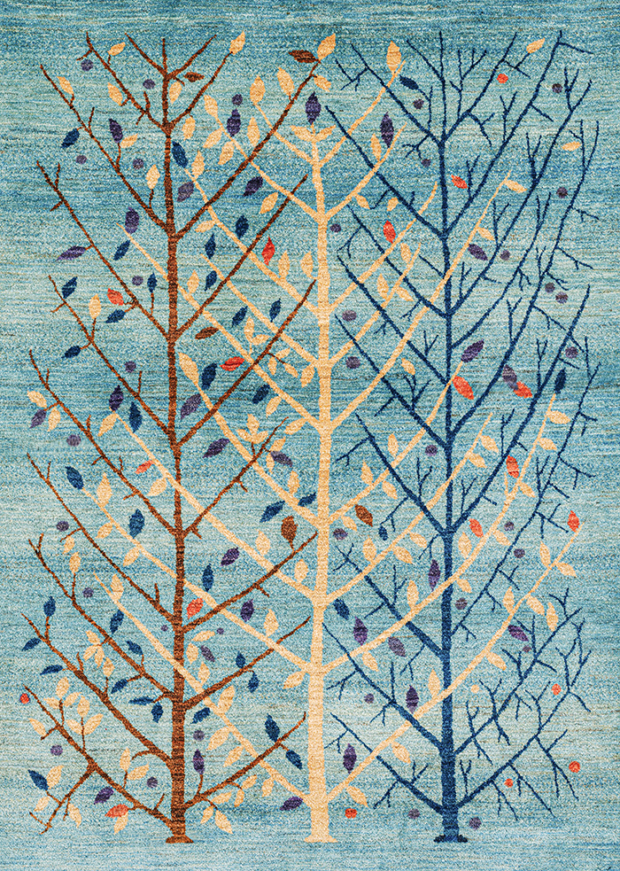 Abstract Winterbound Arboretum Abstract Trees Collection ZSFG Wool 162 x 235cm