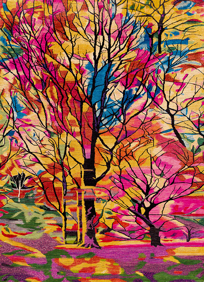 Autumnal Arboretum 3 Stained Glass Collection Zollanvari Studio ZSFG 254 x 351cm