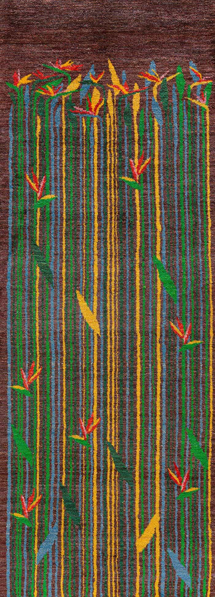 Bird of Paradise Flower Meadow runner 5 Zollanvari Studio ZSFG 73 x 205cm