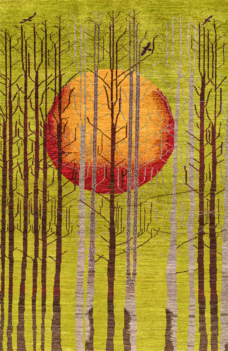 Burnished Moonlit Mirage 1 Landscapes of my Fatherland Gabbehs Landscapes ZSFG 120 x 182cm