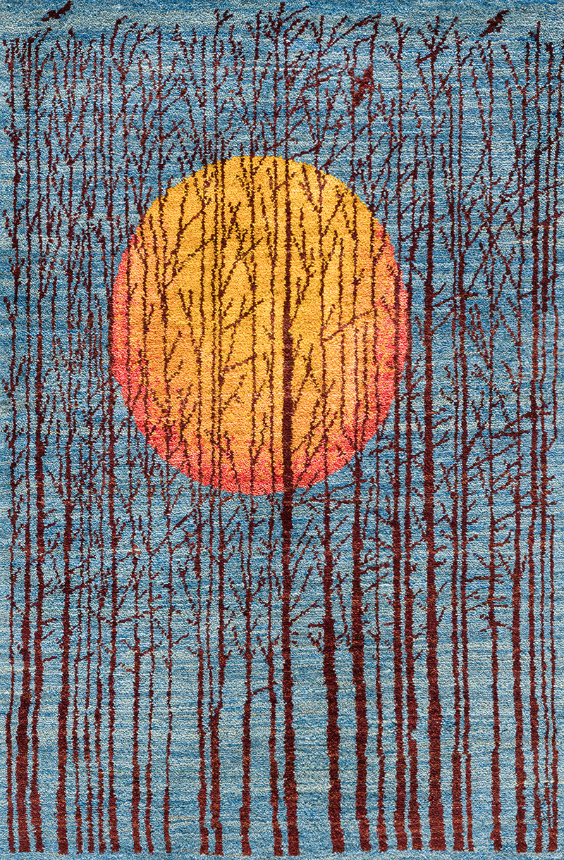 Burnished Moonlit Mirage 2 Landscapes of my Fatherland Gabbehs Landscapes ZSFG 62 x 95cm