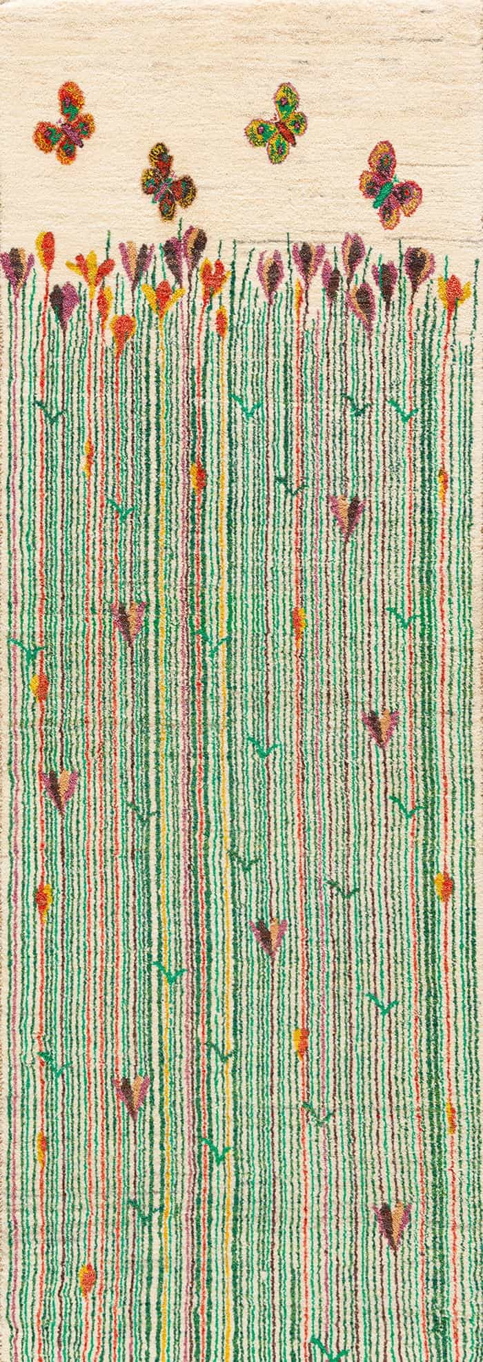 Butterflies over a Crocus Flower Meadow runner 8 Zollanvari Studio ZSFG 71 x 202cm