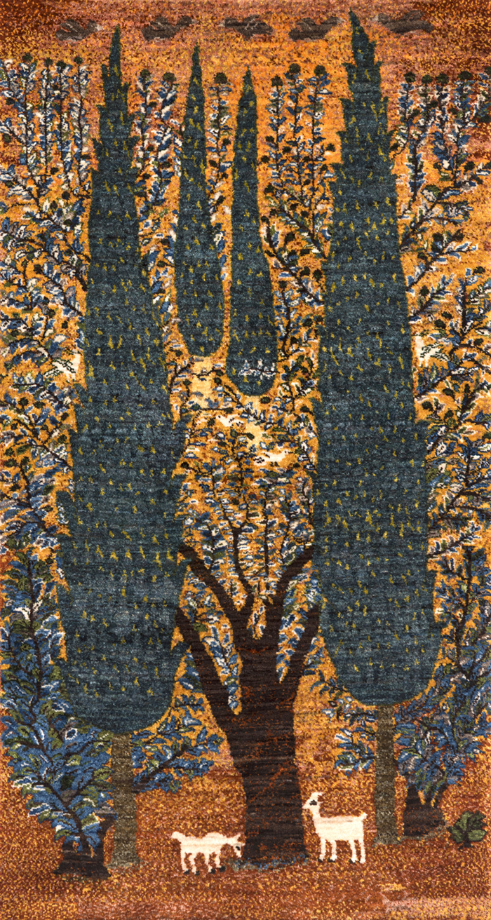 Cypress Trees Of Life In A Grove Transitional Formal 81 X 152Cm