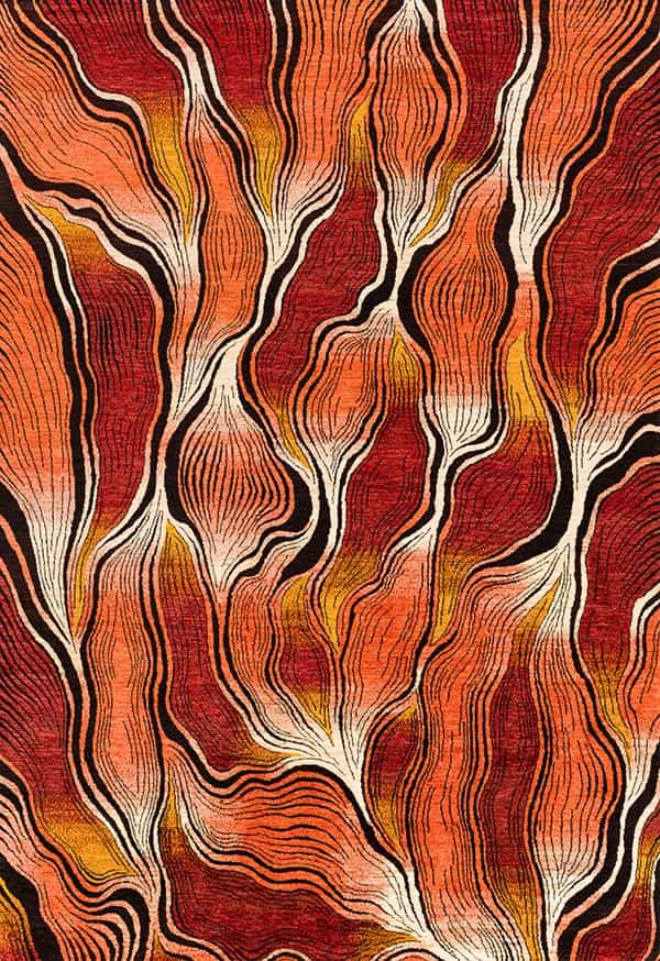 Flickering Fires 3 Dreamtime Chants Collection Zollanvari Studio ZSFG 215 x 312cm