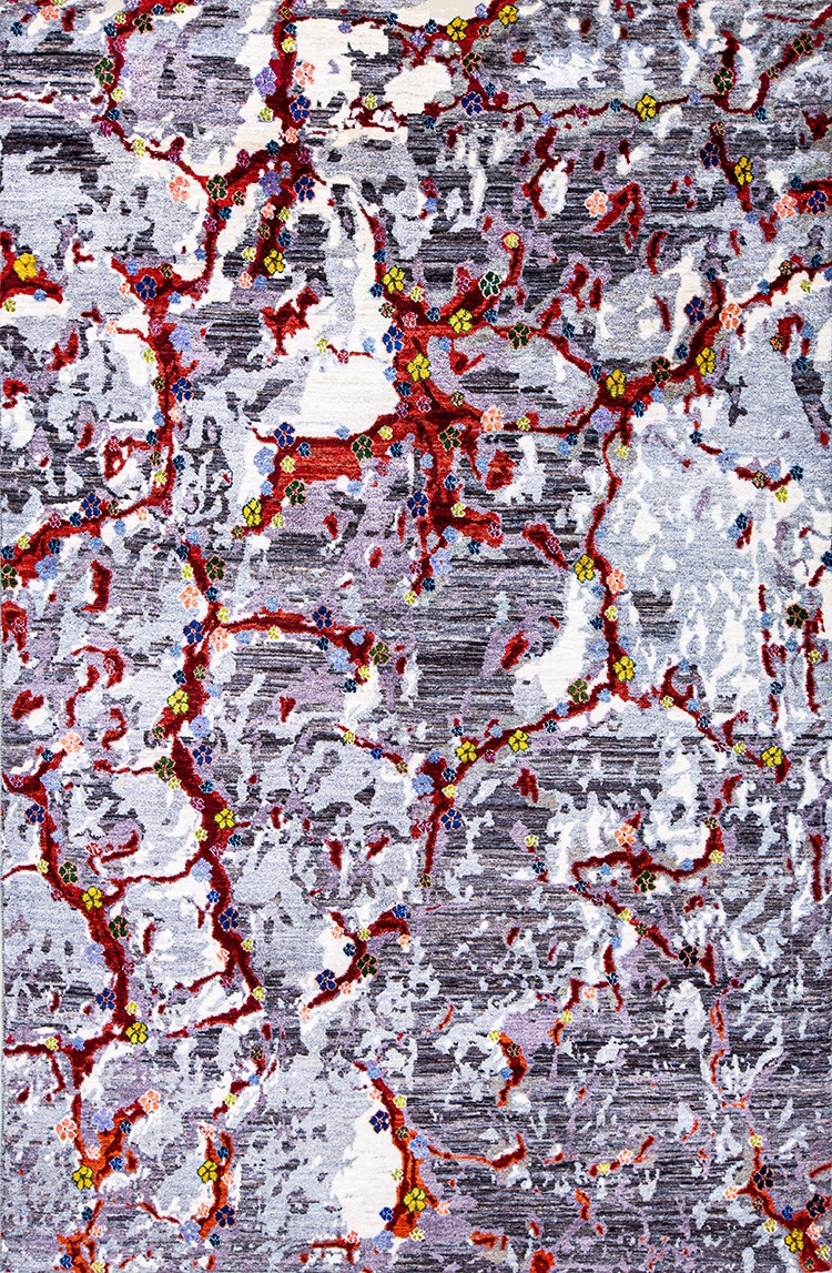 Flowers In A Lava Field 3 Volcanic Collection ZSFG 167 x 265cm