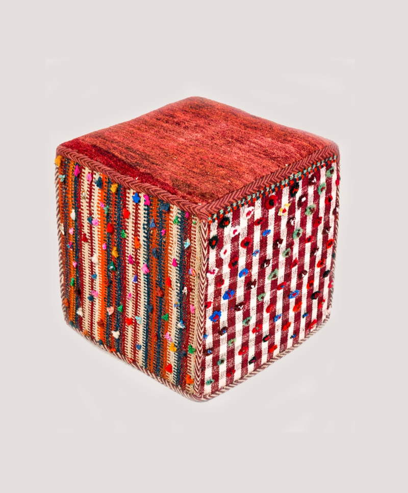 Ghashgha'i Cube Coffer 1, Stool /Table, L45 × W45 × H45cm