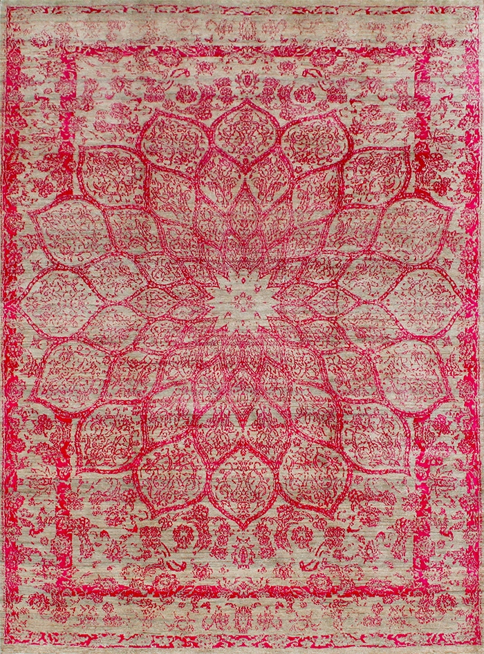 Gloss, Hues of Pink, Designer Isfahan Collection, ZSFG, 199 x 310cm