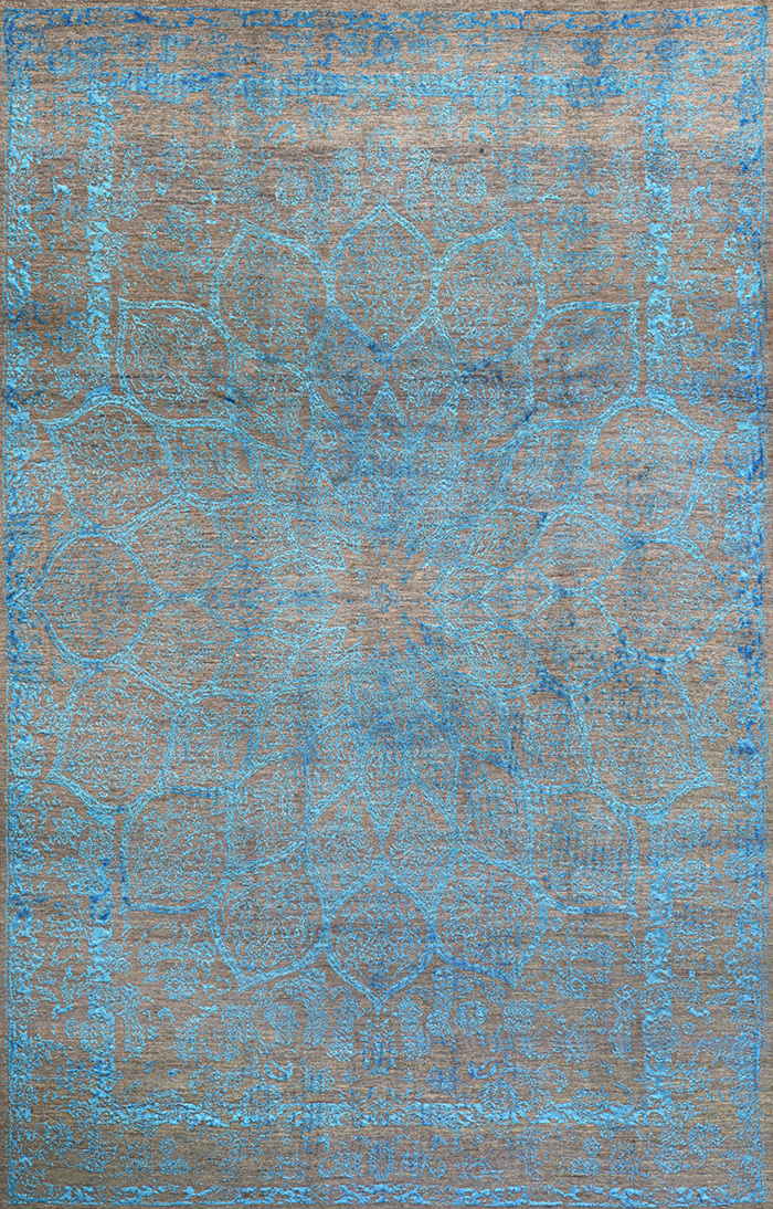 Gloss, Turquoise Blue, Designer Isfahan Collection, ZSFG, 200 x 300cm
