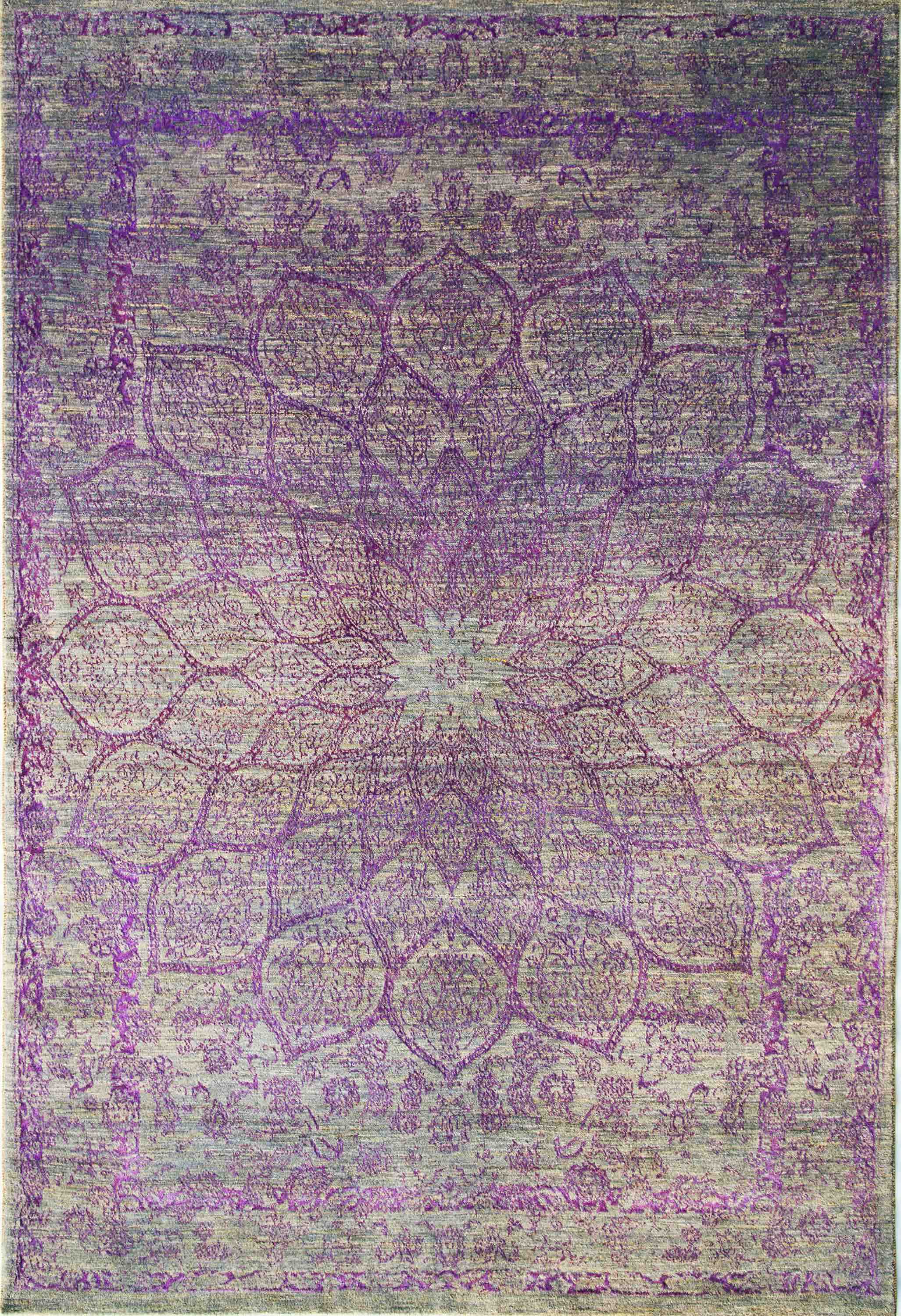 Gloss, Violet, Designer Isfahan Collection, ZSFG, 200 x 300 cm