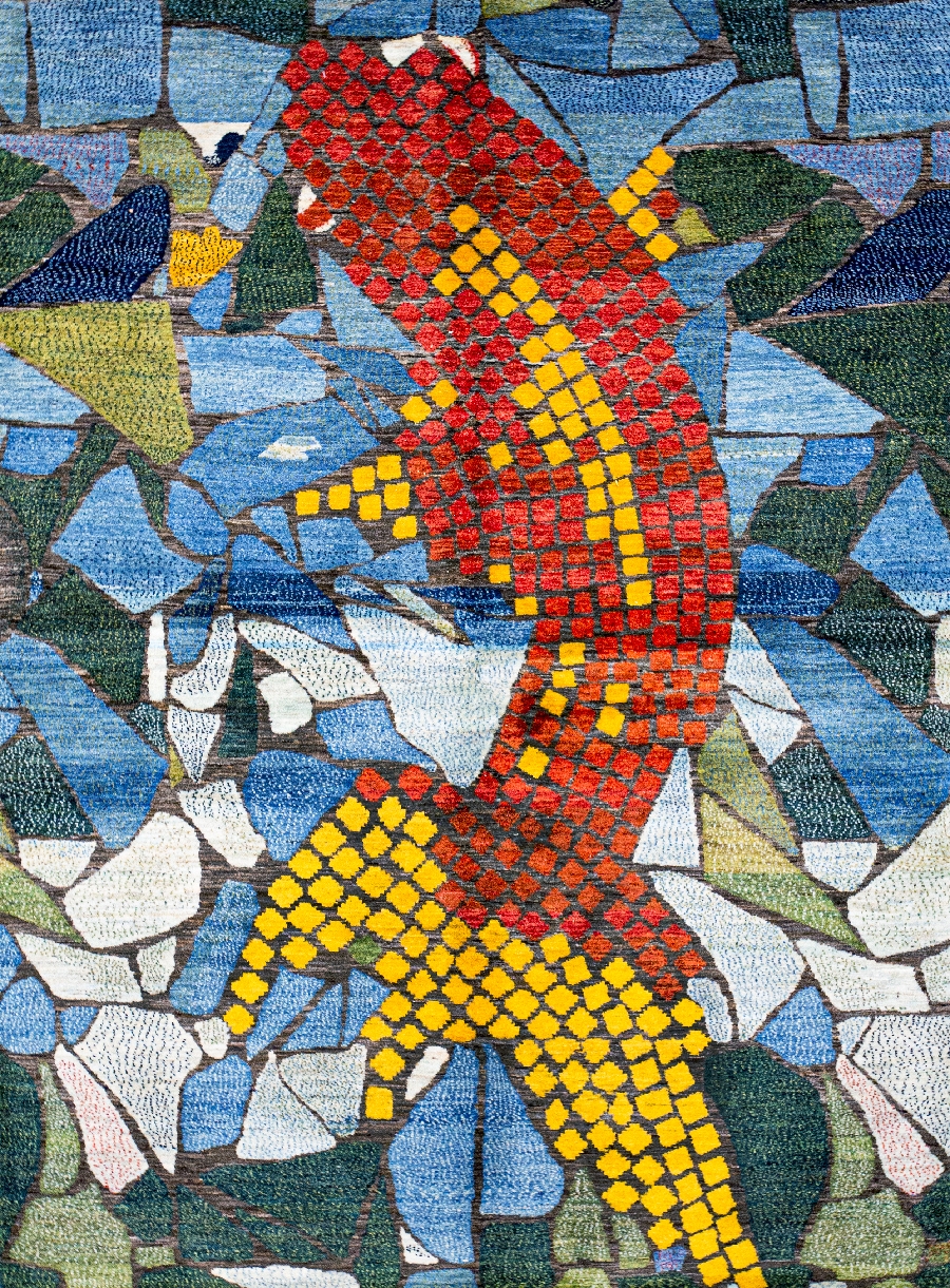 Goldfish Mosaic 1a Gabbehs Geometric Zollanvari Super Fine Gabbehs 172 x 241cm Kopie