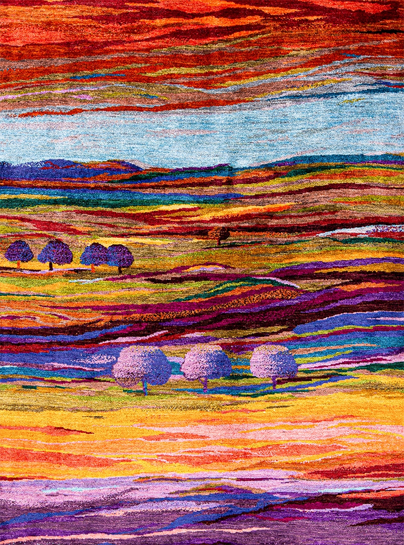 Impressionist Landscapes of my Fatherland 2 WEB Naive Abstract Landscapes Kashkuli 145 x 195cm Kopie