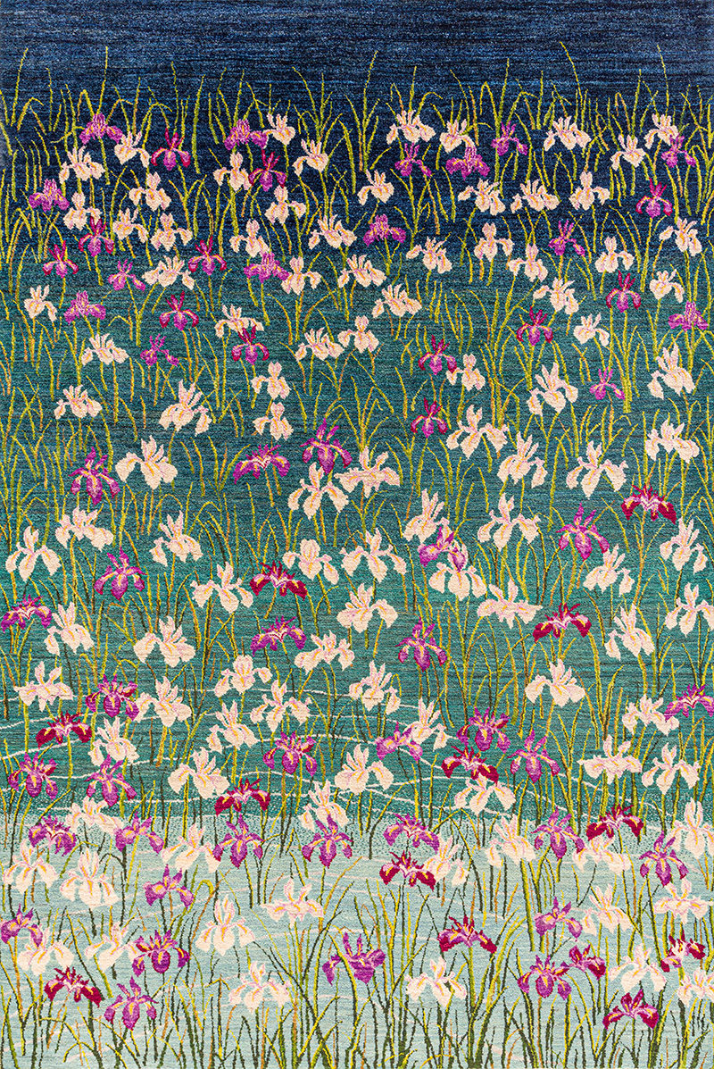Iris Meadow 4 Flower Meadow Collection Zollanvari Studio ZSFG Wool 168 x 250cm