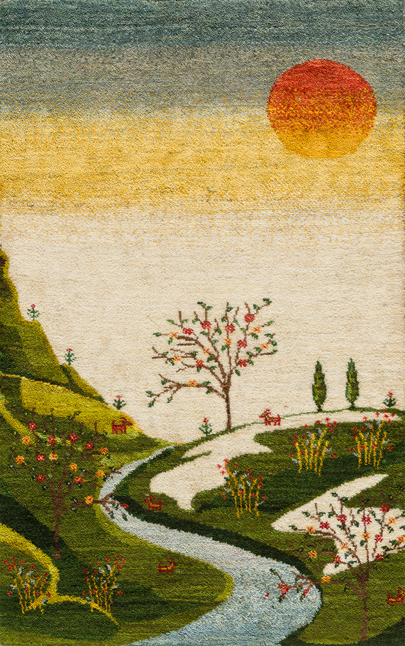 Landscapes of my Fatherland with Flora Fauna 1 Gabbehs Landscapes ZSFG 63 x 101cm