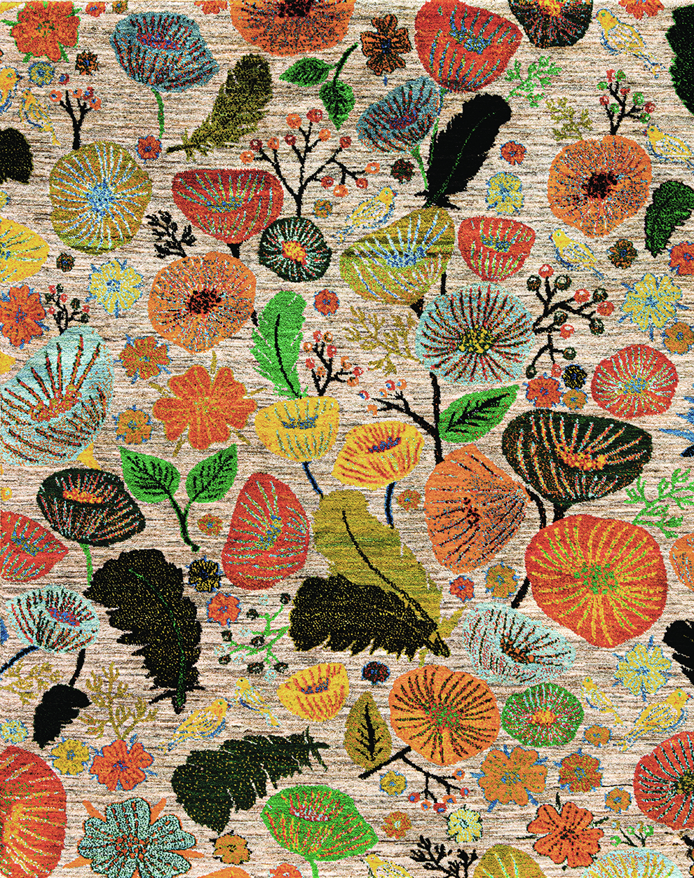 Modernist Flower Power 1 ZSFG 151 x 190cm
