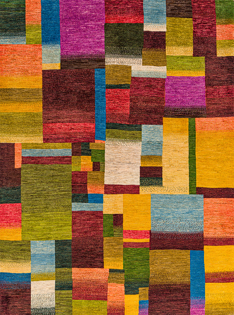 Mondrianesque Squares Revisited 6 ZSFG 171 x 231cm