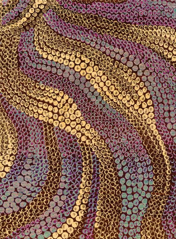 Undulating Circles 1 Dreamtime Chants Collection Zollanvari Studio ZSFG 150 x 206cm