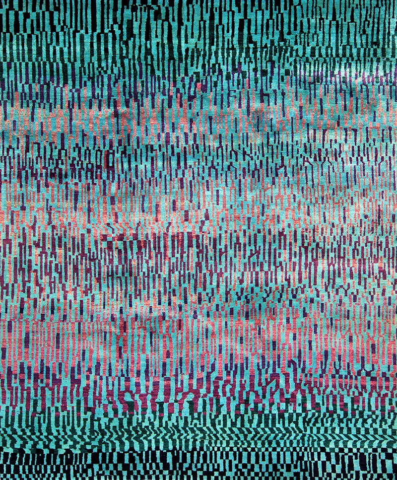 Water Meadow in Blue Turquoise Hues of Purple web Zollanvari Studio247 x 292cm